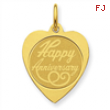 14K Happy Anniversary Charm