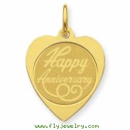 14K Happy Anniversary Charm