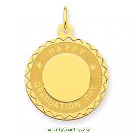 14k Happy Graduation Day Charm