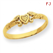 14k Heart Baby Ring