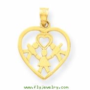 14k Heart Charm