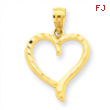 14k Heart Charm