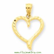 14k Heart Charm