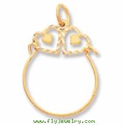 14k Heart Charm Holder