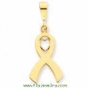 14k Heart In Awareness Pendant