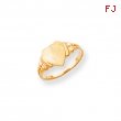 14k Heart Signet Ring