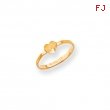 14k Heart Signet Ring