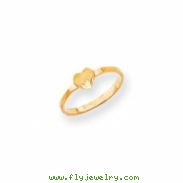 14k Heart Signet Ring