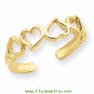 14K Heart Toe Ring