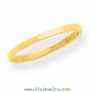 14K High Polished Band Toe Ring