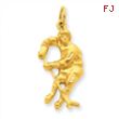 14k Hockey Player Charm