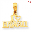 14k I Heart Hawaii Pendant