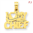 14k I Love My Chief Pendant