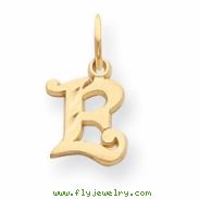 14k Initial E Charm