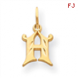 14k Initial H Charm