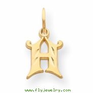 14k Initial H Charm