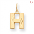 14k Initial H Charm