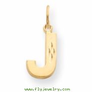 14k Initial J Charm