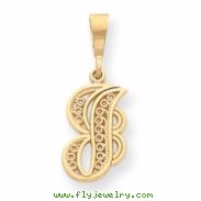 14k Initial J Charm