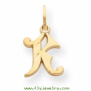 14k Initial K Charm