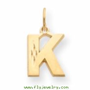 14k Initial K Charm