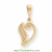 14k Initial V Charm