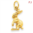 14k Jack Rabbit Charm