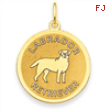 14k Labrador Retriever Disc Charm