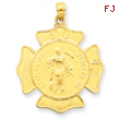 14k Large St. Florian Badge Pendant