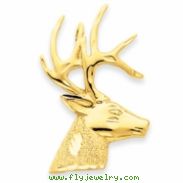 14k Lazer Cut Deer Charm