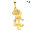 14k Leo Zodiac Charm