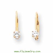 14k leverback earring