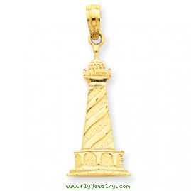 14k Lighthouse Pendant