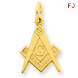 14k Masonic Charm