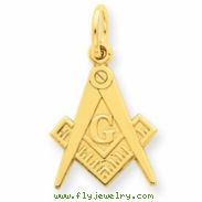 14k Masonic Charm