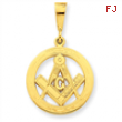 14k Masonic Pendant