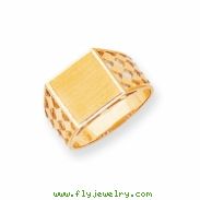 14k Men's Signet Ring