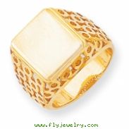 14k Men's Signet Ring