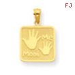 14k Mom & Me Hands Pendant