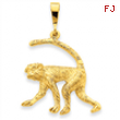 14k Monkey Charm