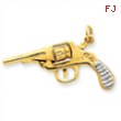 14k Moveable Revolver Charm