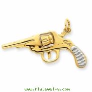 14k Moveable Revolver Charm