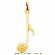 14k Musical Note Charm