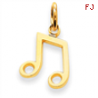 14k Musical Note Charm