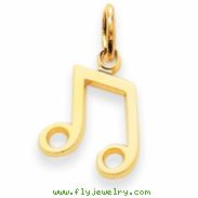 14k Musical Note Charm