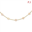 14K Natural Color Cultured Pearl Necklace chain