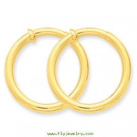 14k Non-Pierced Hoop Earrings