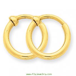 14k Non-Pierced Hoop Earrings