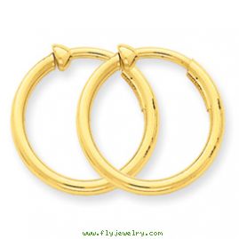 14k Non-Pierced Hoop Earrings