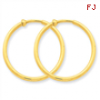 14K Non-Pierced Hoop Earrings